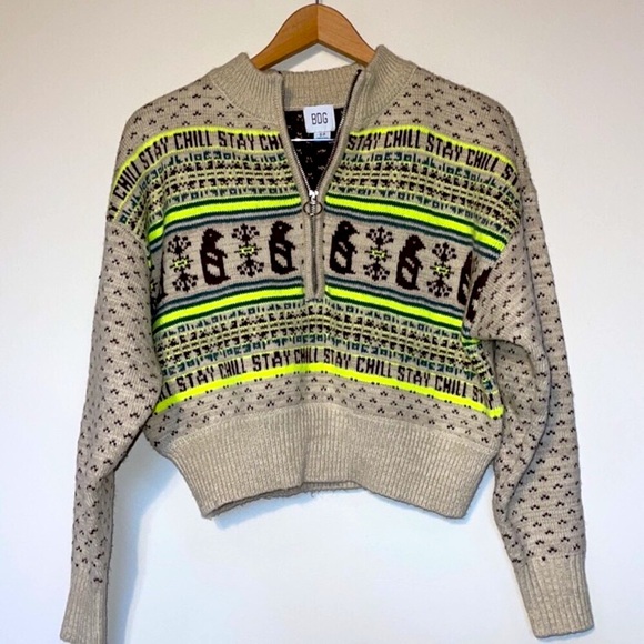 Penguin Sweater crop quarter zip - Picture 5 of 6